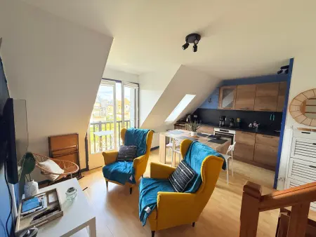 Duplex aperçu mer et balcon à Villers-sur-Mer : photo 1