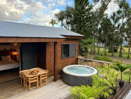 Location gite à Saint Philippe, Bungalow romantique, clim - 3 pers.