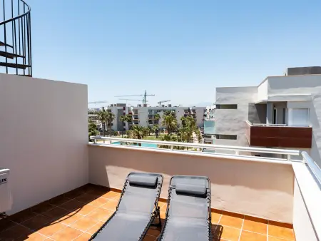 Duplex Almerimar, terrasse privée, parking et piscine : photo 19