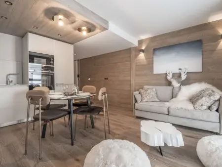 Location appartement à Courchevel 1550, Appartement chaleureux centre station - 4 pers.
