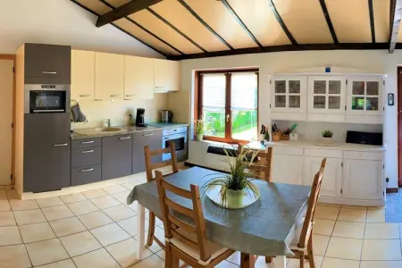 Maison 60 m² Bredene : jardin et barbecue côté dunes : photo 5