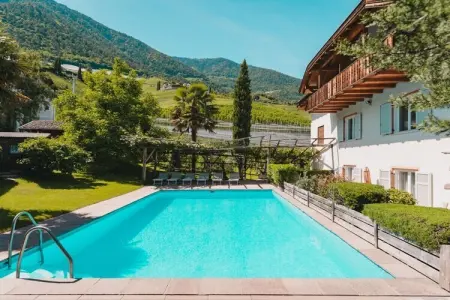 Maison de vacances à Tscherms, piscine et jardin : photo 2