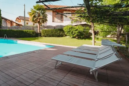 Maison de vacances à Tscherms, piscine et jardin : photo 9