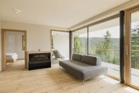 Chalet Magdalena à Hafling, sauna et vue forêt : photo 9