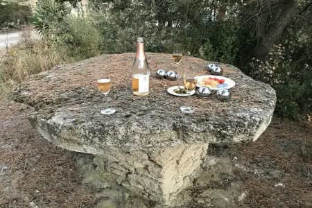 Maison mitoyenne rénovée avec piscine à Cabrières-d'Avignon : photo 9