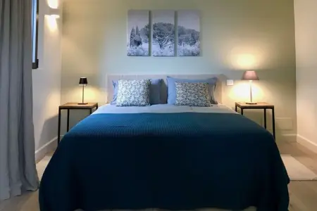 Maison mitoyenne rénovée avec piscine à Cabrières-d'Avignon : photo 14