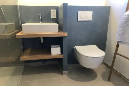 Maison mitoyenne rénovée avec piscine à Cabrières-d'Avignon : photo 16