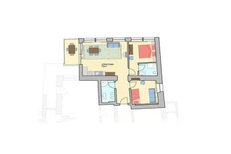 Maison indépendante 6 pers. à Nals, jardin et piscine : photo 20