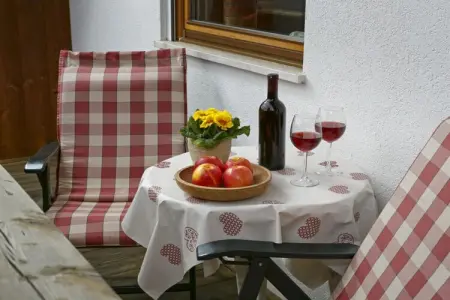 Appartement Abendrot à Kuens, balcon sud avec vue Merano : photo 17
