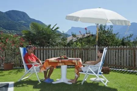 Appartement Abendrot à Kuens, balcon sud avec vue Merano : photo 18