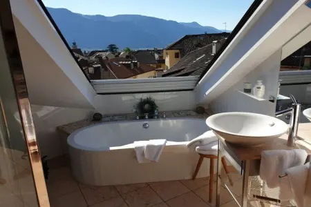 Appartement Bleu à Lana avec sauna privé et terrasse : photo 11