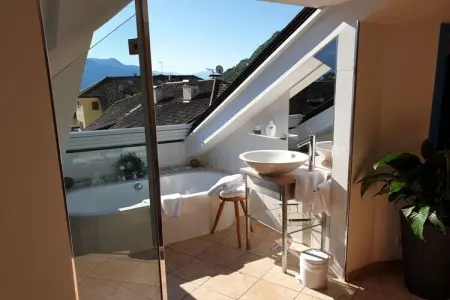 Appartement Bleu à Lana avec sauna privé et terrasse : photo 12