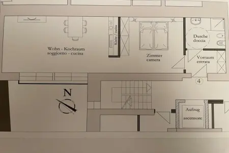 Appartement meublé Sexten, 4 personnes, dernier étage : photo 14