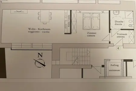 Appartement meublé Sexten, 4 personnes, dernier étage : photo 15