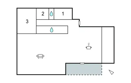 Maison 6 personnes avec piscine et jardin à Prunete : photo 22