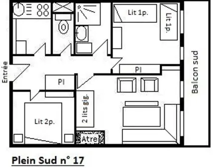 Appartement 6 pers. balcon Sud, 150m des pistes à Méribel : photo 6