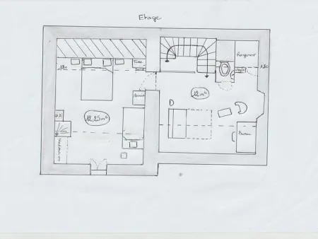 Gîte 5 pers. accessible PMR avec poêle à bois : photo 21