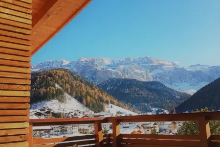 Maison 3 chambres Wolkenstein, terrasse vue montagnes : photo 3