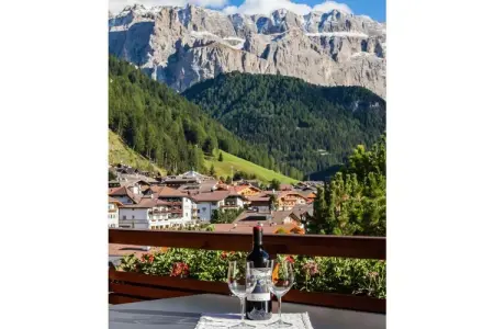 Maison 3 chambres Wolkenstein, terrasse vue montagnes : photo 4