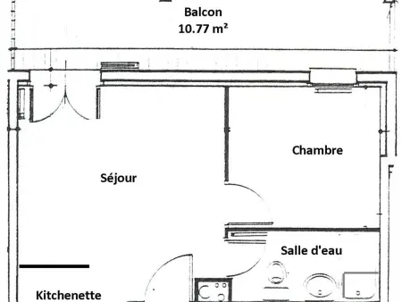 Petit 2P avec loggia 10m² - Vue montagne à Bagnères-de-Luchon : photo 6