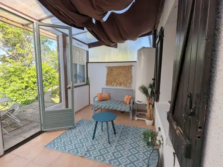 Gîte Saint-Marcel, 4 pers. – Jardin clos & véranda : photo 18