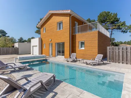 Location maison à Mimizan Mimizan Plage, Villa moderne, piscine privative - 8 pers.