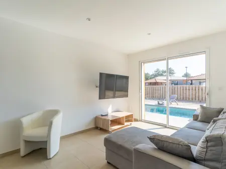Villa moderne 8 pers., piscine chauffée à Mimizan : photo 3