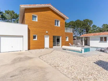 Villa moderne 8 pers., piscine chauffée à Mimizan : photo 12