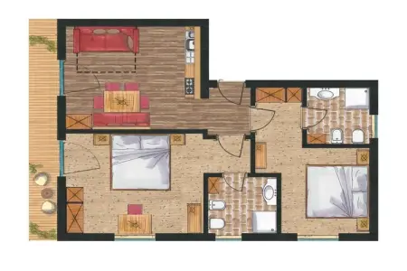 Appartement neuf 2 chambres à Wengen avec navette ski : photo 26