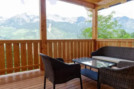 Chalet montagnard à Partschins, 2 chambres, jardin avec jeux : photo 4