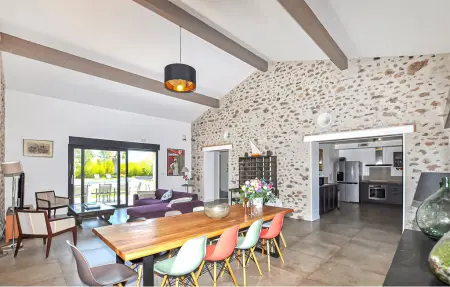 Maison piscine privée Saint-Génis-des-Fontaines 11 pers. : photo 5