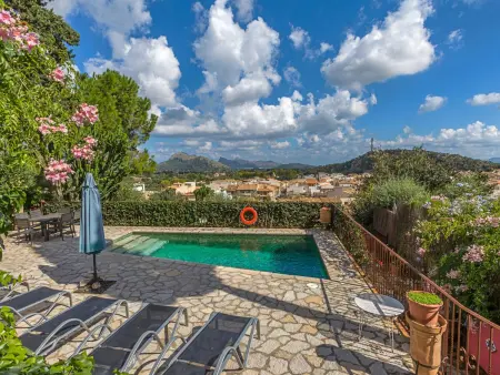 Location gite à Pollença, Villa avec piscine privée, vue sur Pollensa