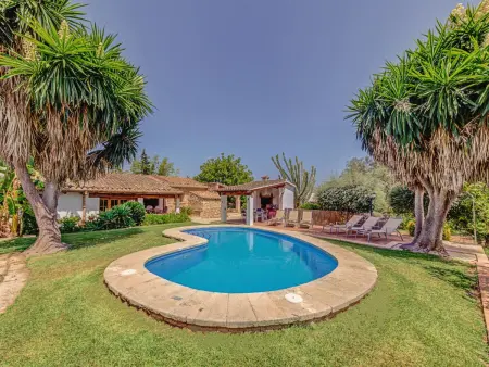 Location villa à Port de Pollença, Villa rustique avec piscine et clim - 6 pers.