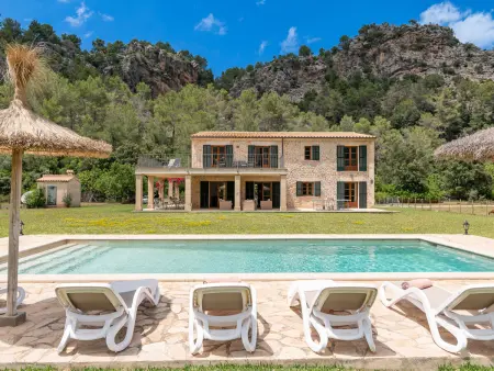 Location gite à Pollença, Villa avec piscine privée, vue montagne - 8 pers.