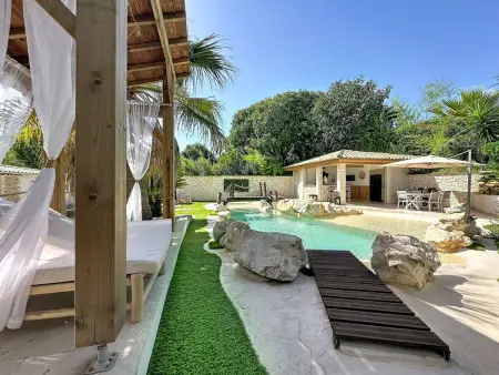 Villa le Lagon à Nîmes : 10 personnes, piscine chauffée : photo 56