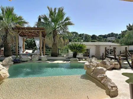Villa le Lagon à Nîmes : 10 personnes, piscine chauffée : photo 57