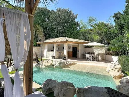 Villa le Lagon à Nîmes : 10 personnes, piscine chauffée : photo 58