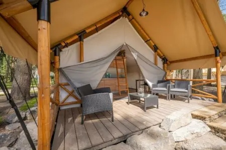 Location maison à Zutendaal, Tente de glamping Luxe 6
