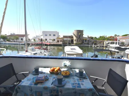 Studio 3 pers. terrasse vue canal, 1,5 km plage : photo 1