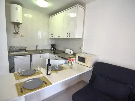 Studio 3 pers. terrasse vue canal, 1,5 km plage : photo 5