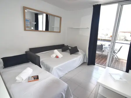 Studio 3 pers. terrasse vue canal, 1,5 km plage : photo 10