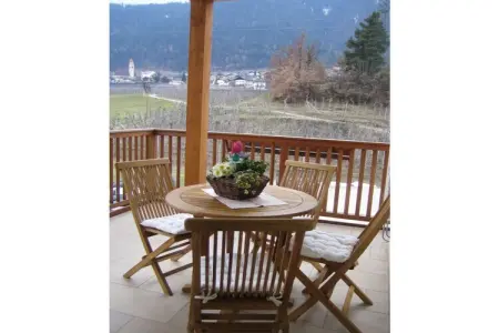 Maison 6 pers. à Tisens : terrasse panoramique sud-ouest : photo 11