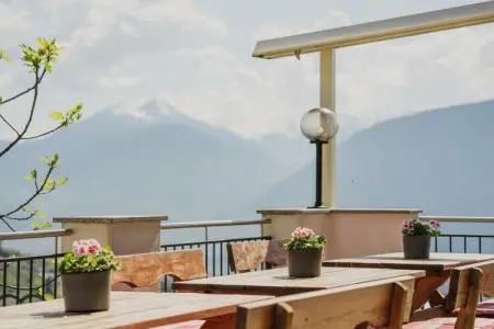 Maison de vacances Apfel à Schenna-Verdins, piscine et vue montagne : photo 11