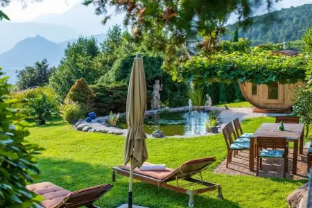 Maison de vacances à Kaltern, jardin méditerranéen avec étang : photo 7