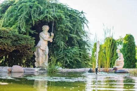 Maison de vacances à Kaltern, jardin méditerranéen avec étang : photo 8