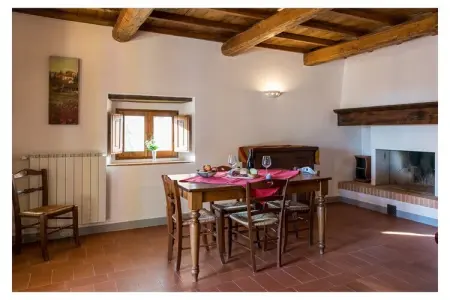 Maison Dicomano : loggia voûtée, piscine et vallée : photo 12