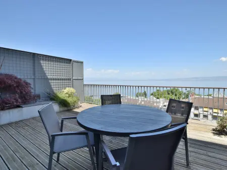 Location appartement à Évian les Bains, Duplex moderne, vue panoramique - 6 pers.