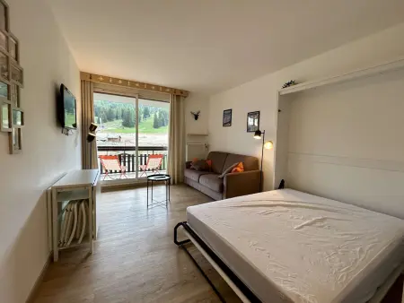 Studio Le Dévoluy, vue Pic de Bure, 50m des pistes : photo 9