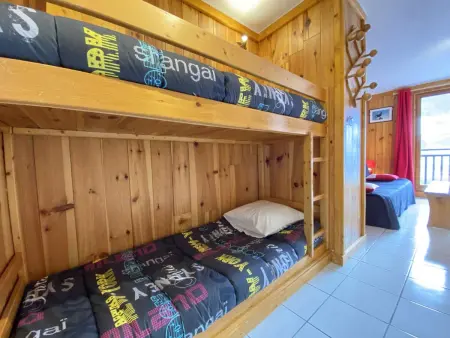 Studio cabine 4 pers. à Praz-sur-Arly, vue pistes : photo 6