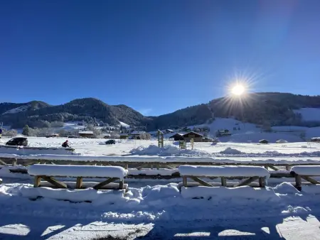 Studio cabine 4 pers. à Praz-sur-Arly, vue pistes : photo 16